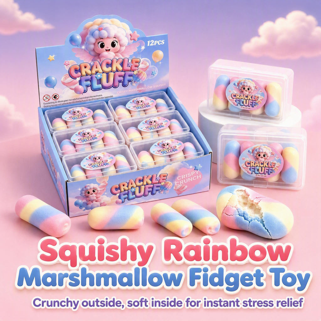 Crispy Marshmallow Squishy Toy – Soft Inside, Crackly Outside