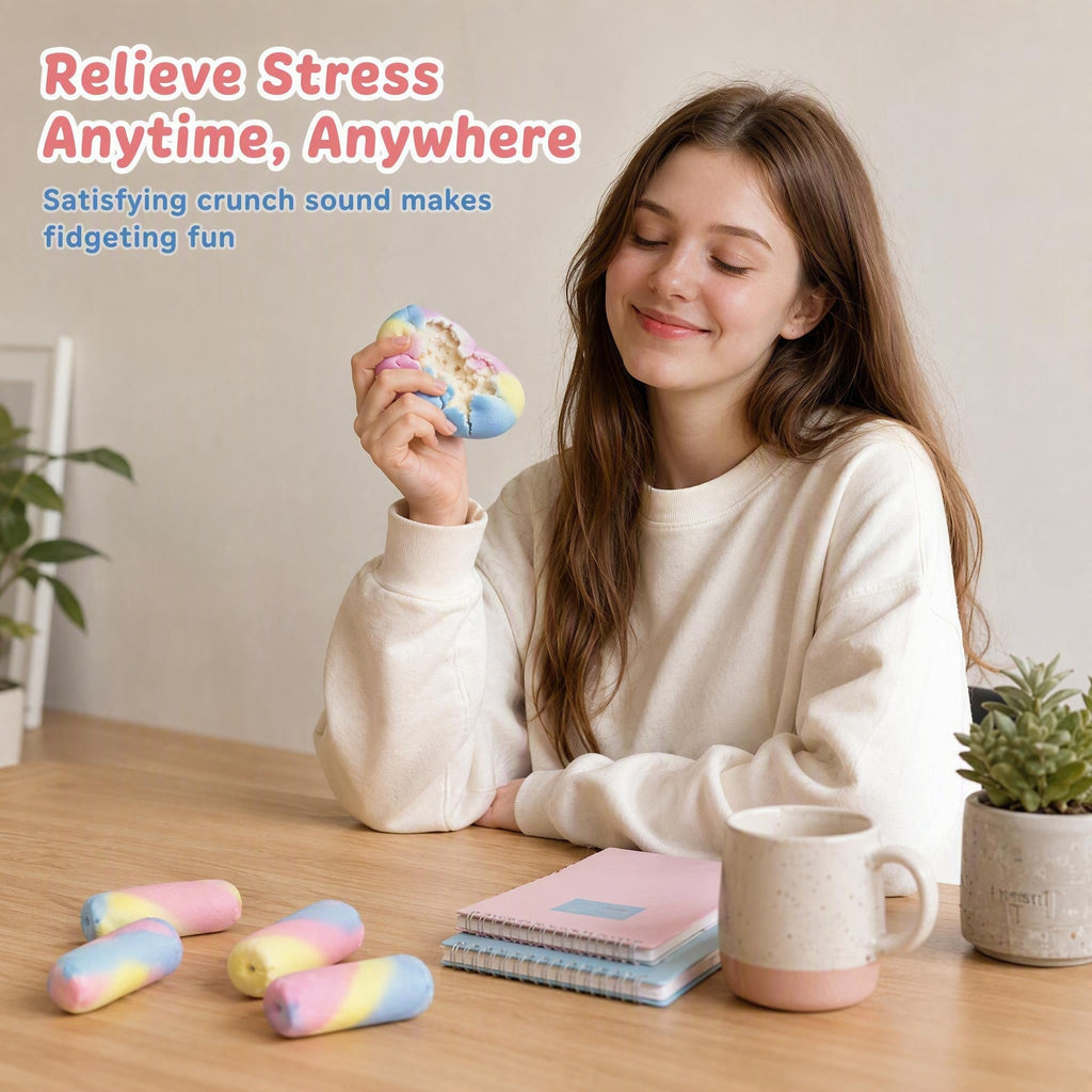 Crispy Marshmallow Squishy Toy – Soft Inside, Crackly Outside