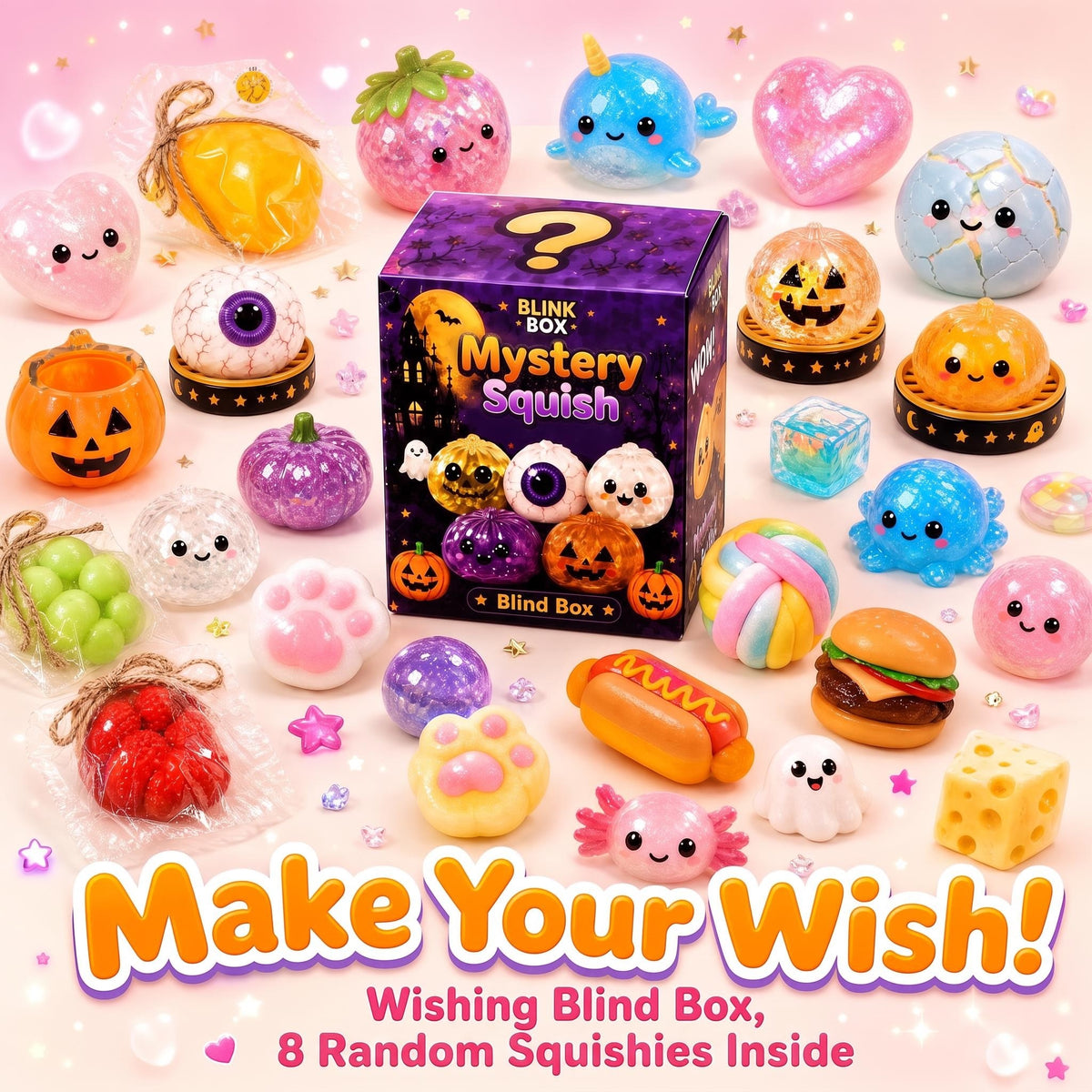 MYSTERY SQUISHY BOX — 8 Random Squishies Inside
