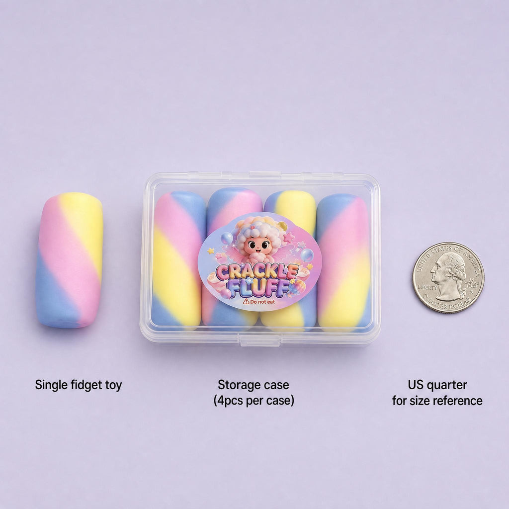 Crispy Marshmallow Squishy Toy – Soft Inside, Crackly Outside