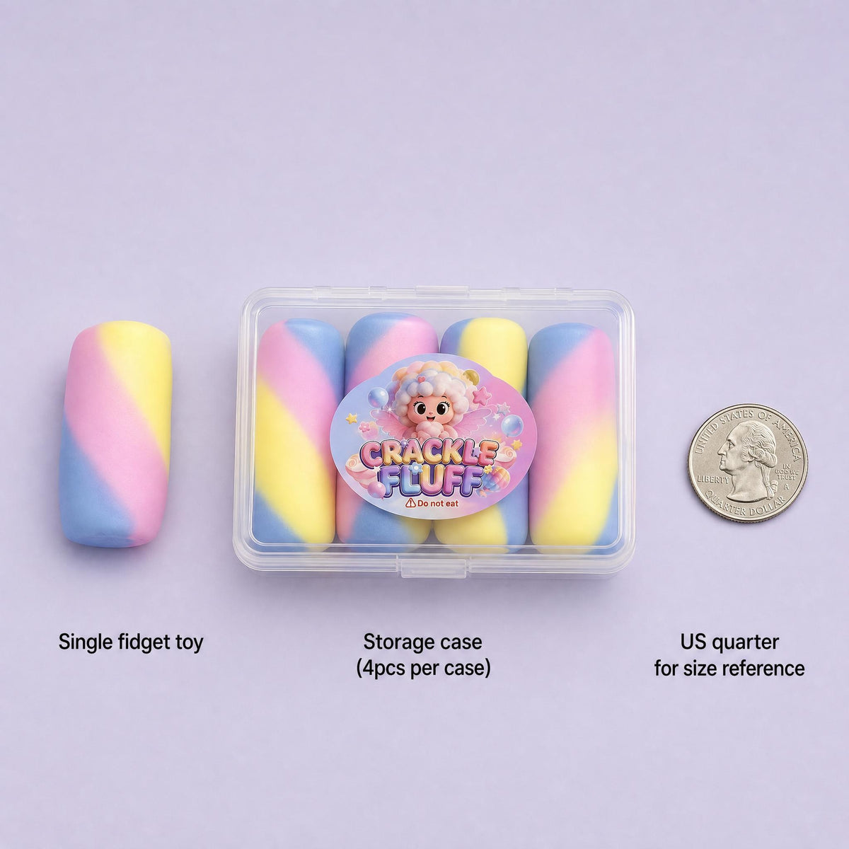 Crispy Marshmallow Squishy Toy – Soft Inside, Crackly Outside
