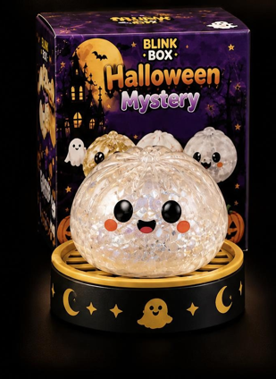 Halloween Sparkle Pumpkin Squishy Toy – Glitter-Filled Sensory Fidget for Stress Relief
