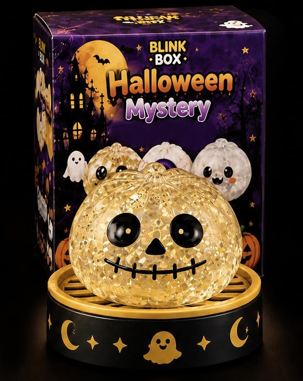Halloween Sparkle Pumpkin Squishy Toy – Glitter-Filled Sensory Fidget for Stress Relief